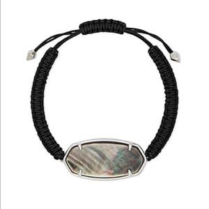 Kendra Scott Silver Friendship Bracelet, Black MOP